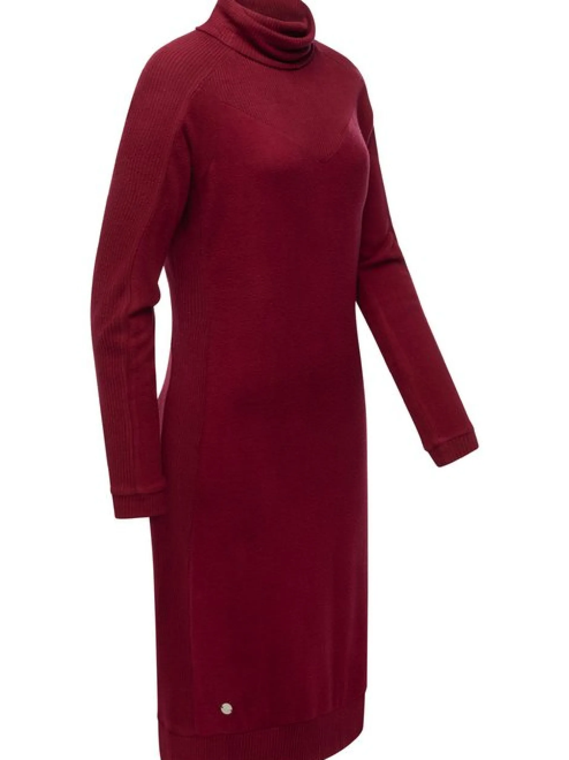 Ragwear Damen Jerseykleid - Peona in bordeaux
