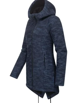 Ragwear Damen Kapuzenstrickjacke - Wingi Melange in marine