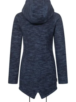 Ragwear Damen Kapuzenstrickjacke - Wingi Melange in marine