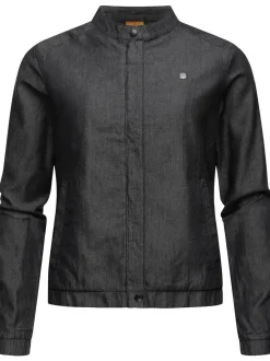 Ragwear Damen Kurzjacke - Malawi Denim in schwarz
