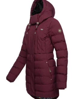 Ragwear Damen Kurzmantel - Ashanta in bordeaux