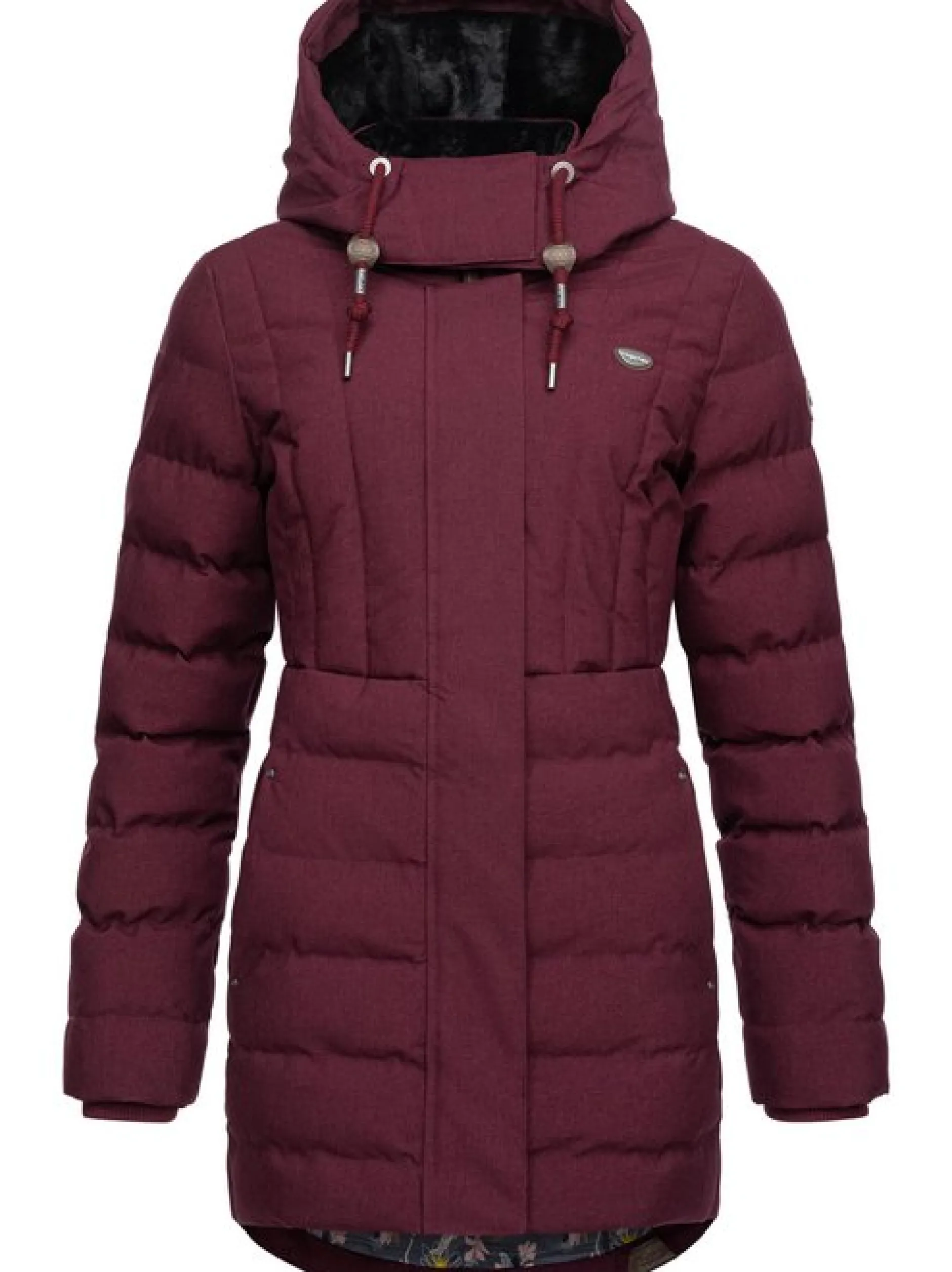 Ragwear Damen Kurzmantel - Ashanta in bordeaux