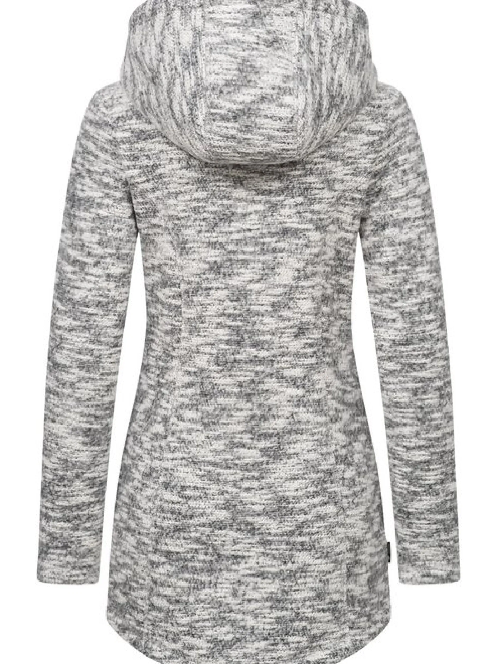 Ragwear Damen Longstrickjacke - Leysha Melange in grau