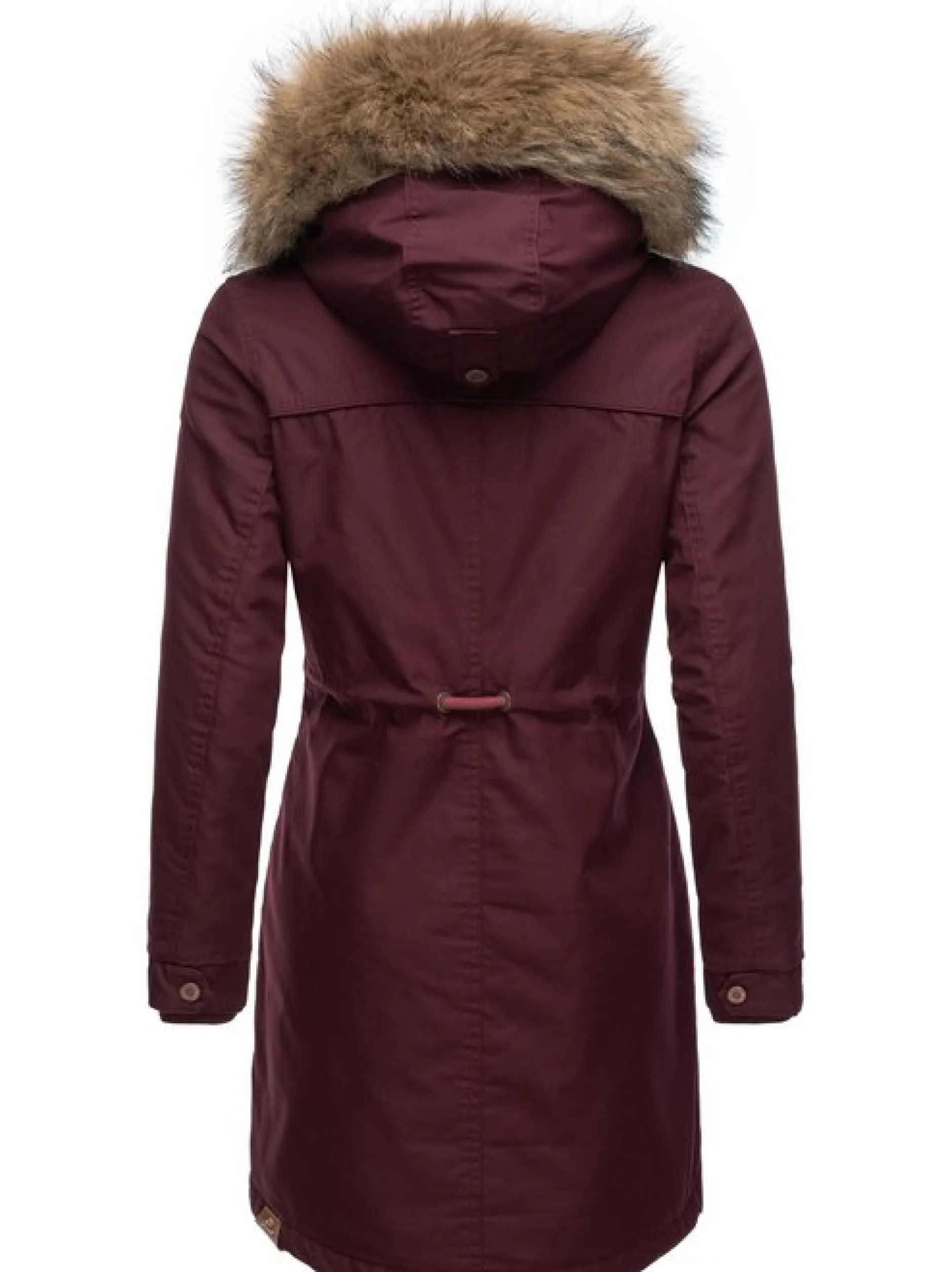 Ragwear Damen Parka - Tawny in bordeaux
