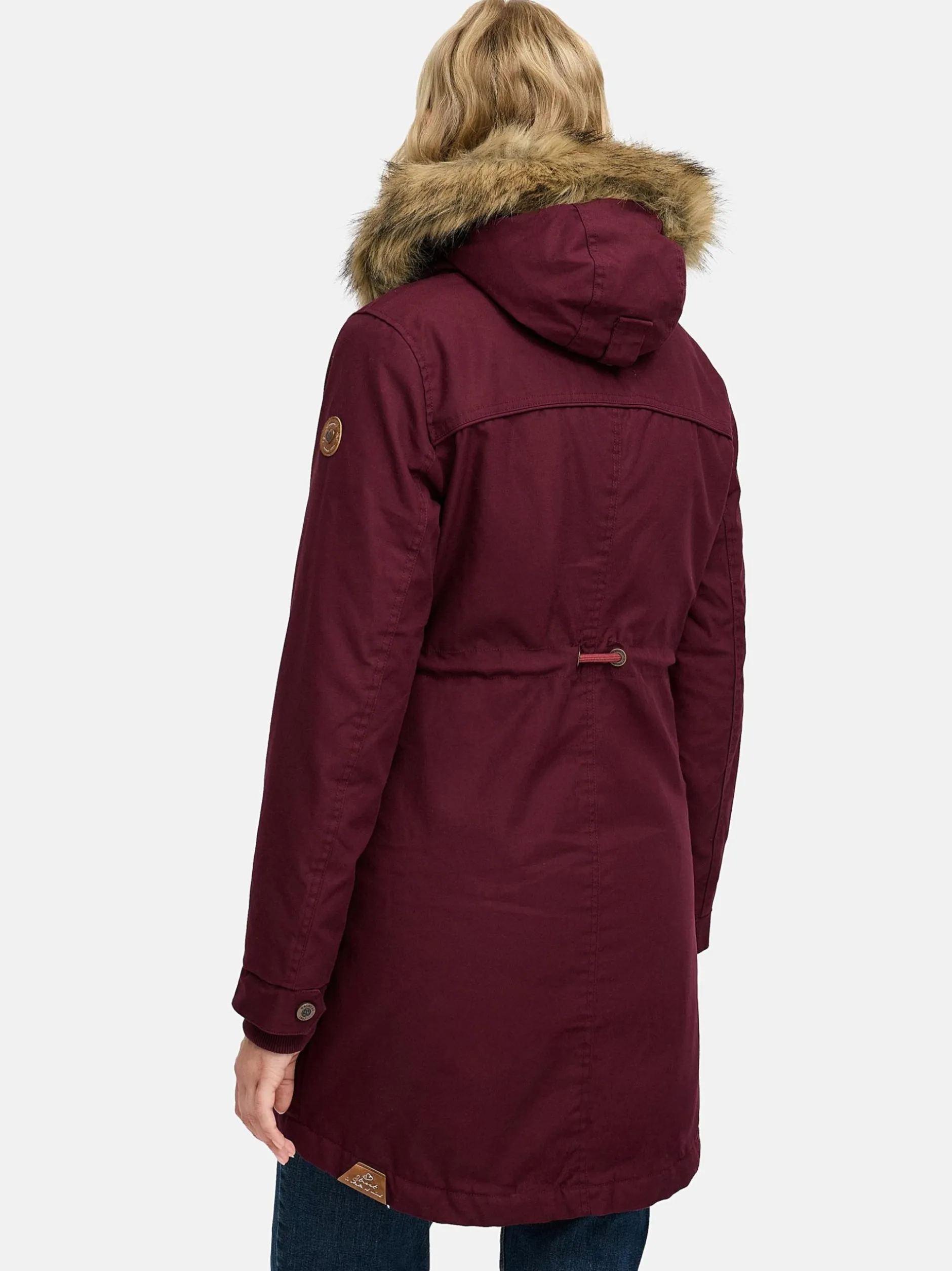Ragwear Damen Parka - Tawny in bordeaux