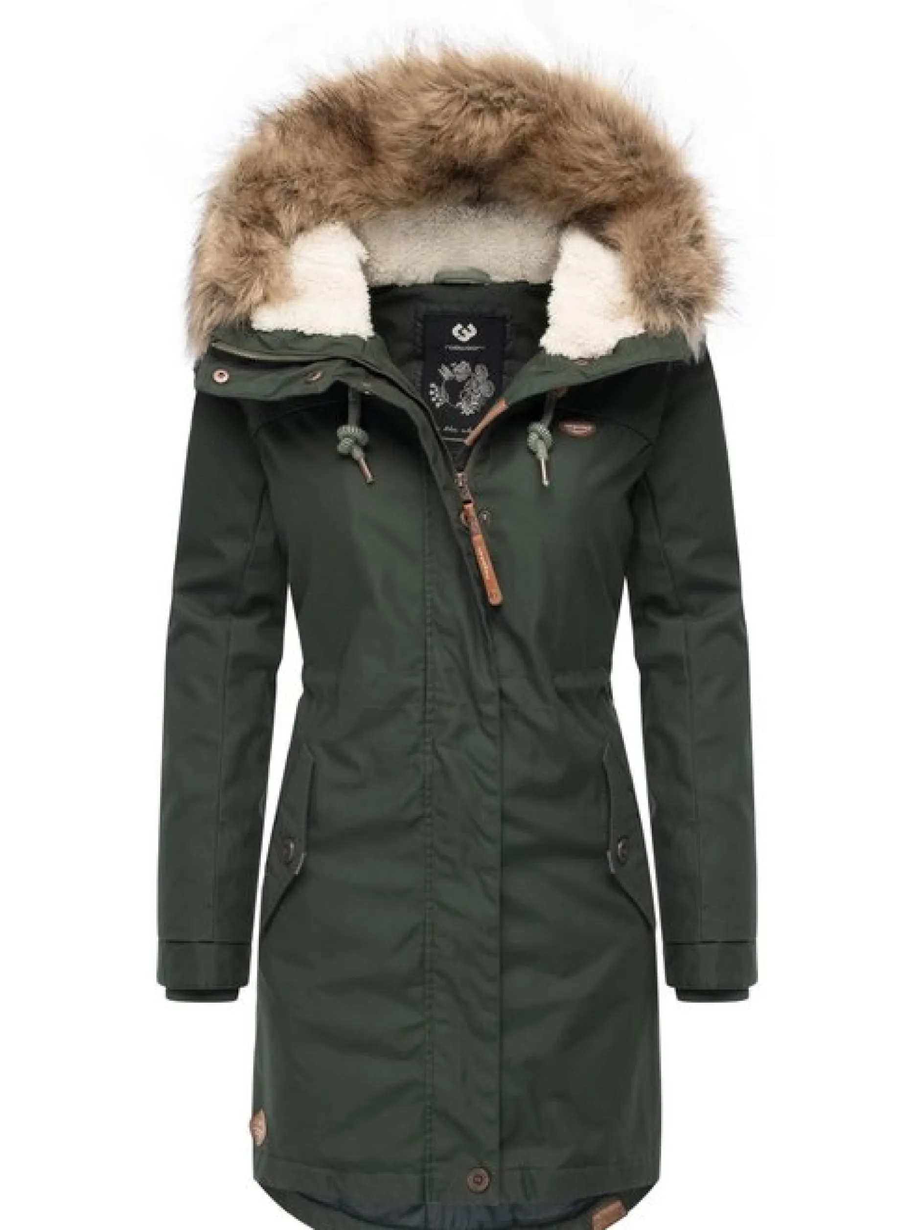 Ragwear Damen Parka - Tawny in oliv