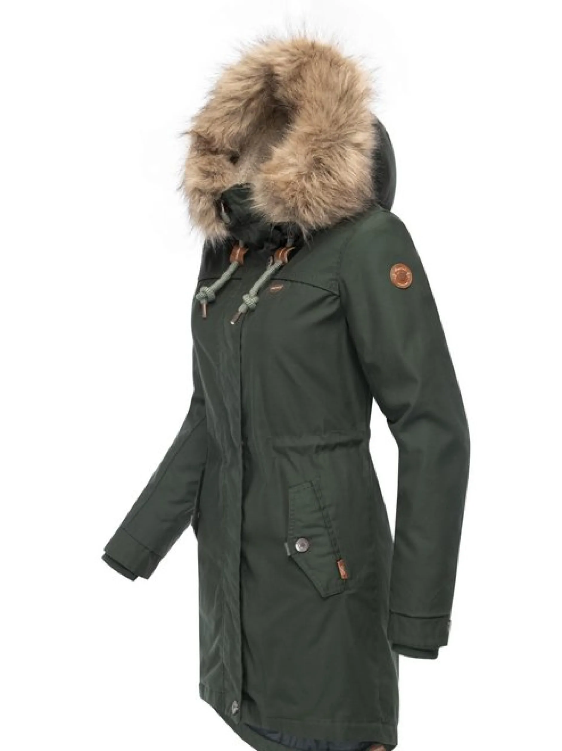 Ragwear Damen Parka - Tawny in oliv