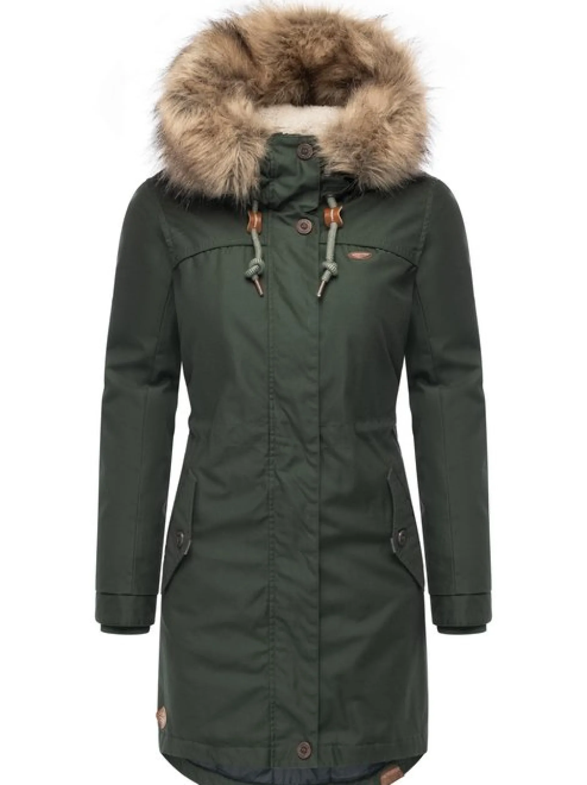 Ragwear Damen Parka - Tawny in oliv