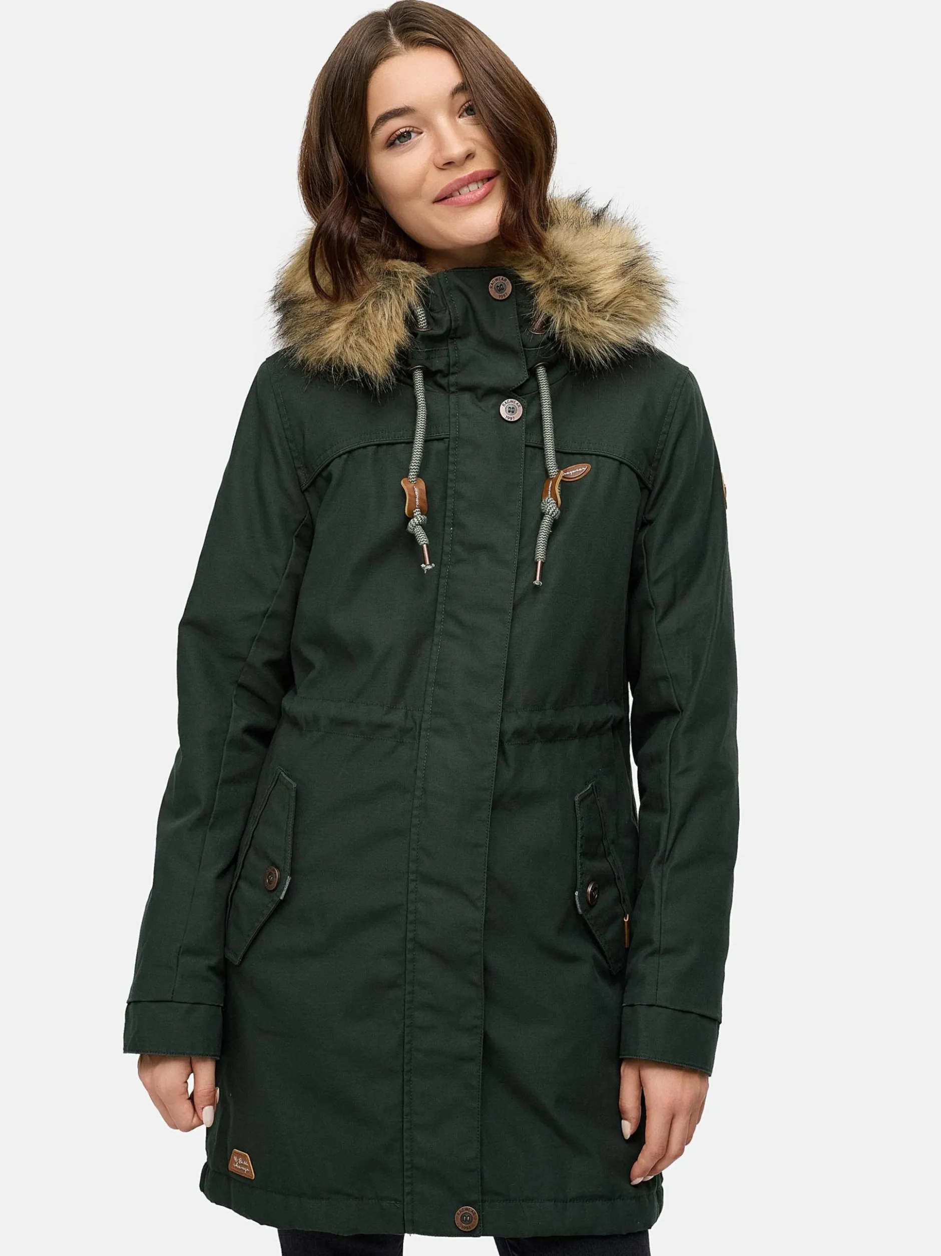 Ragwear Damen Parka - Tawny in oliv