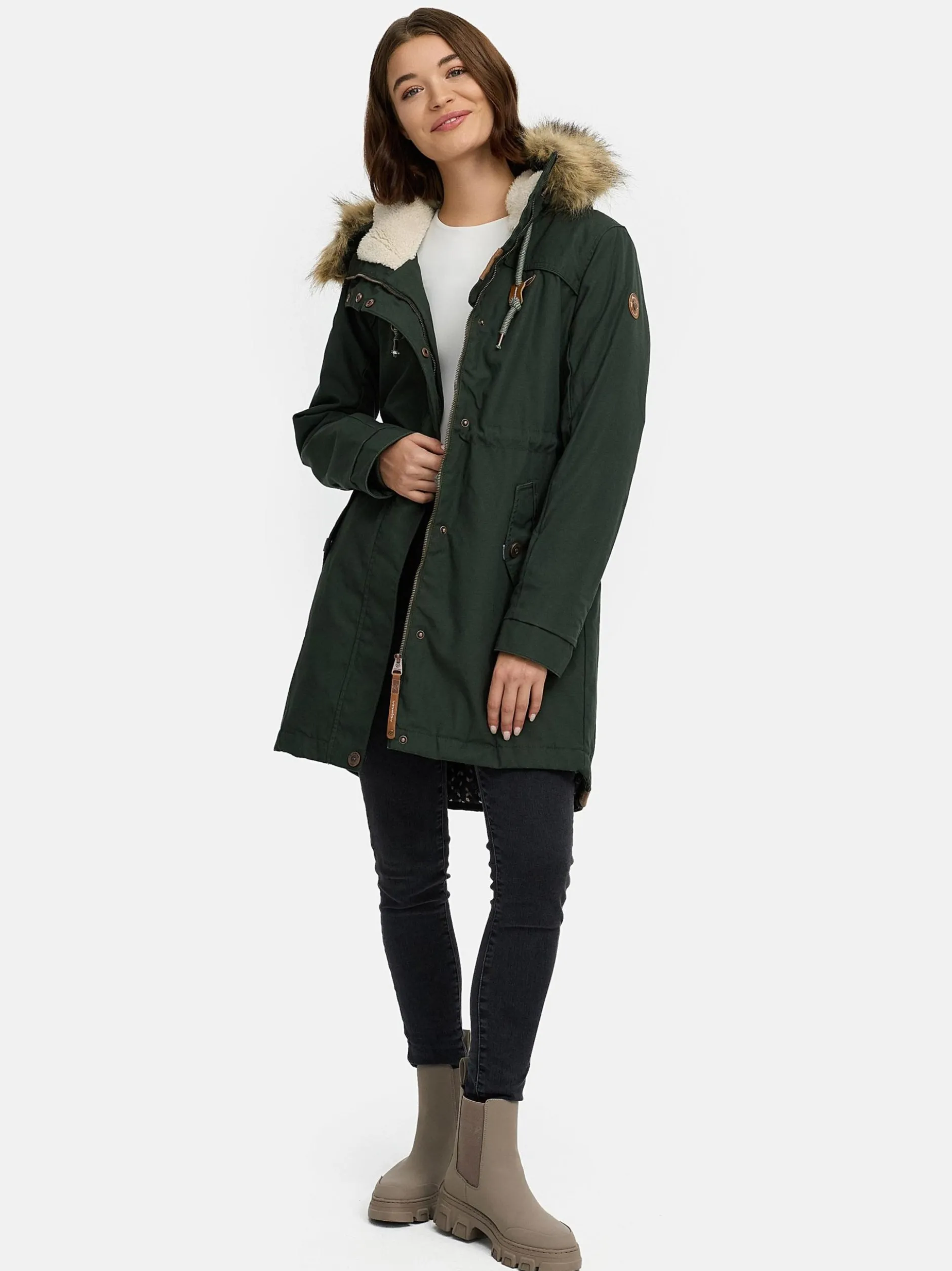Ragwear Damen Parka - Tawny in oliv
