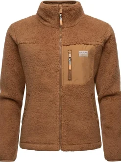 Ragwear Damen Plüschjacke - Alaris in braun