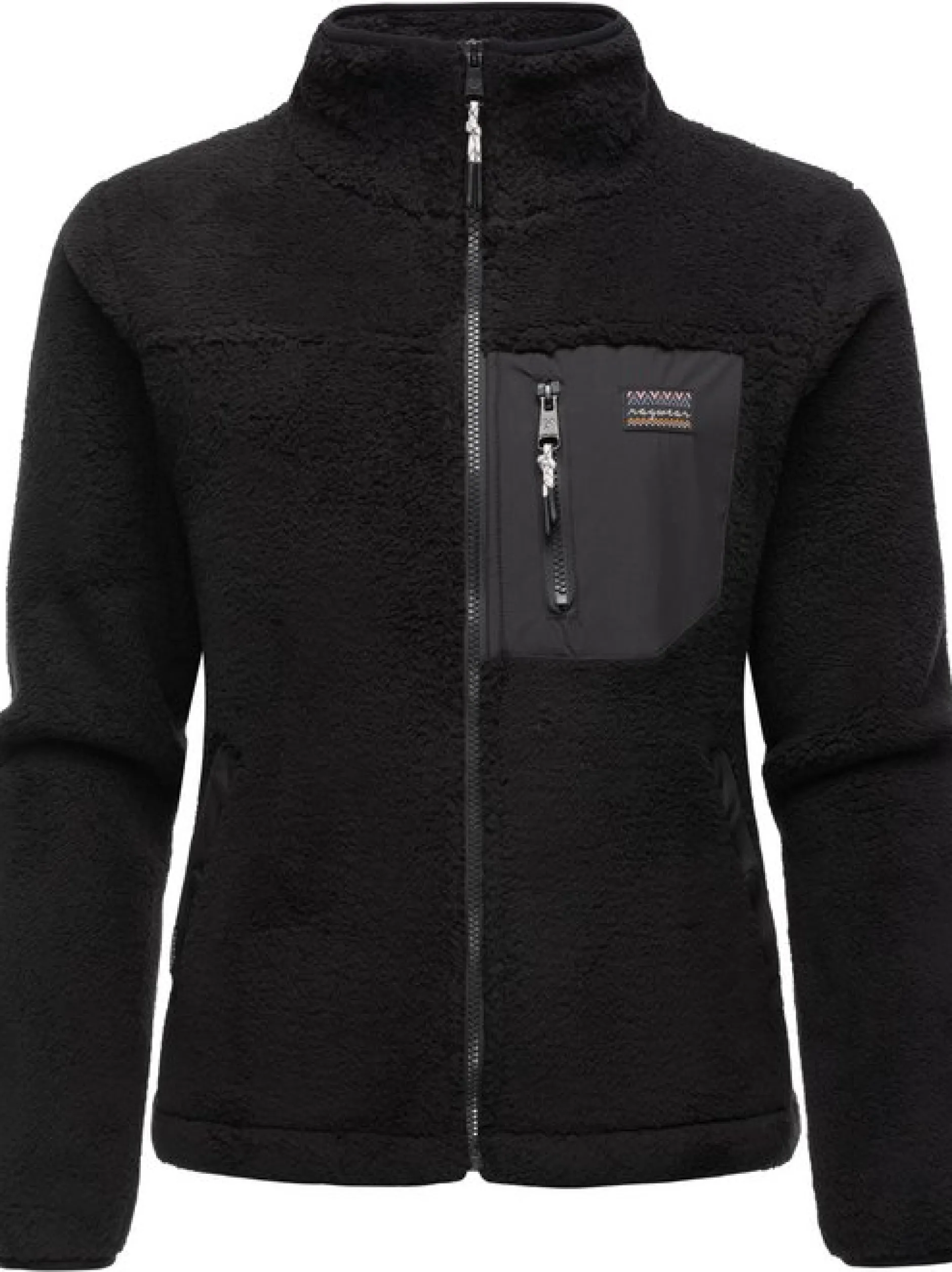 Ragwear Damen Plüschjacke - Alaris in schwarz
