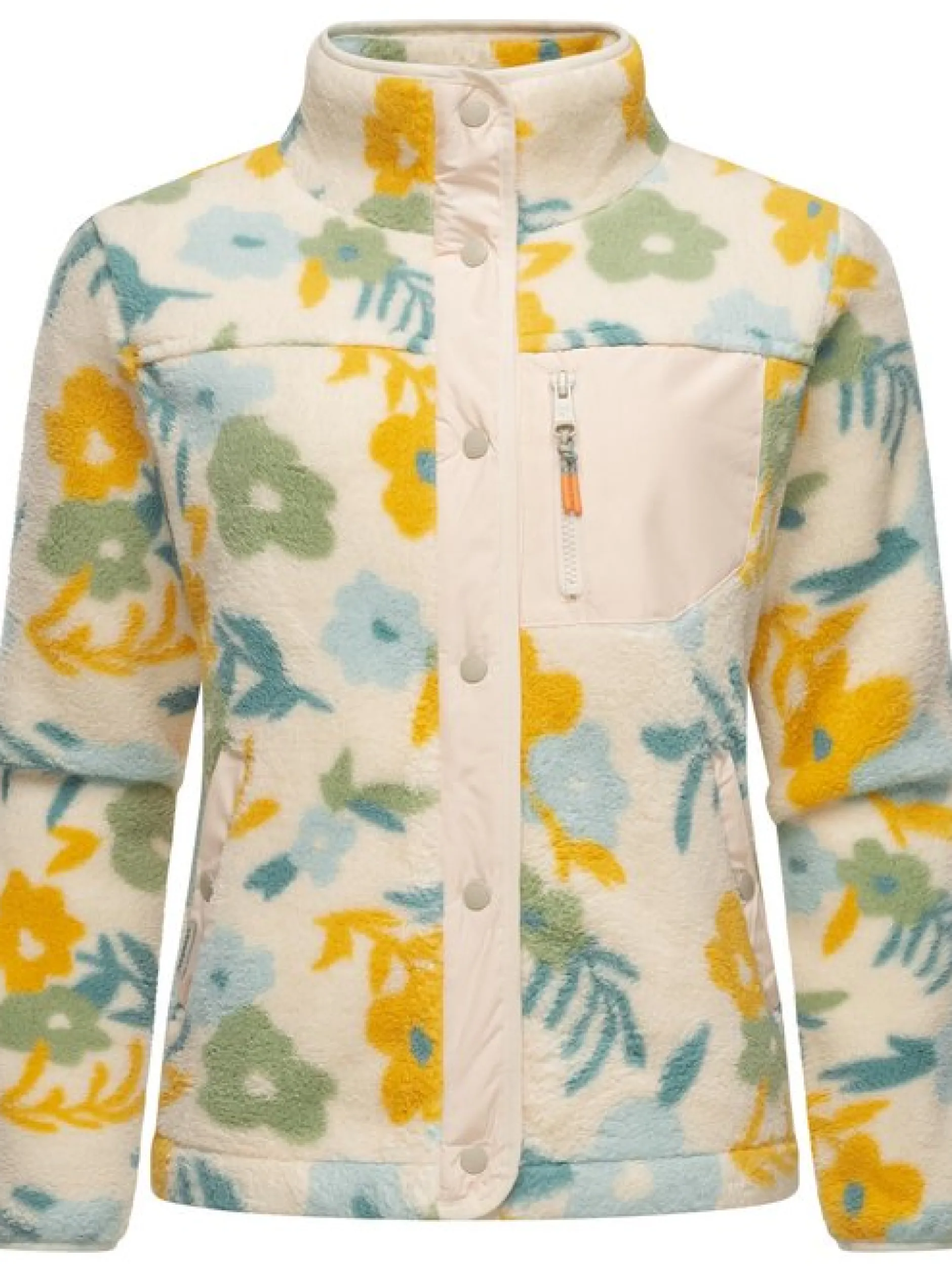 Ragwear Damen Plüschjacke - Appopis Print in beige