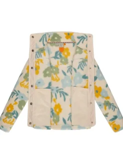 Ragwear Damen Plüschjacke - Appopis Print in beige