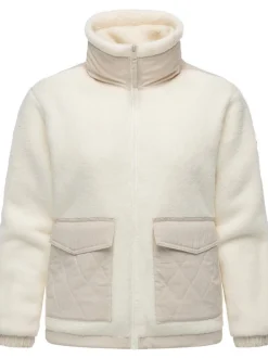 Ragwear Damen Plüschjacke - Arctika II in ecru