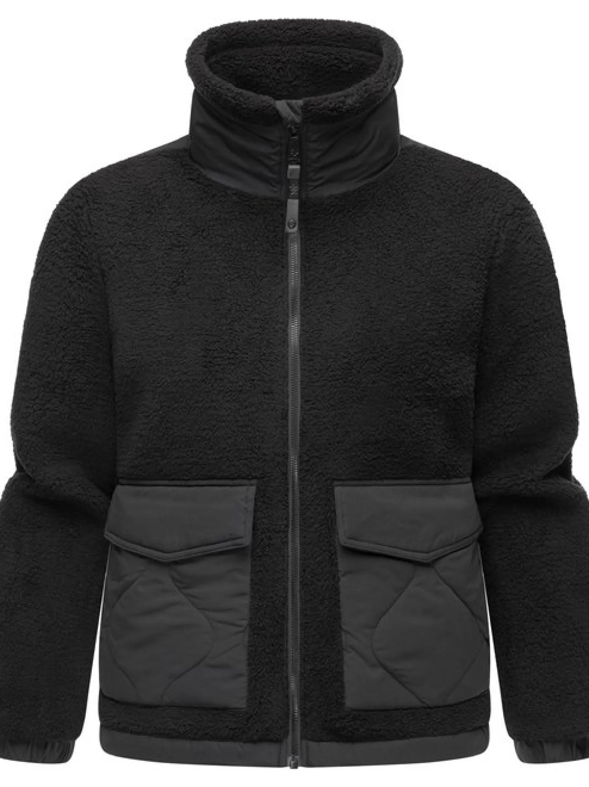 Ragwear Damen Plüschjacke - Arctika in schwarz