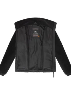 Ragwear Damen Plüschjacke - Arctika in schwarz