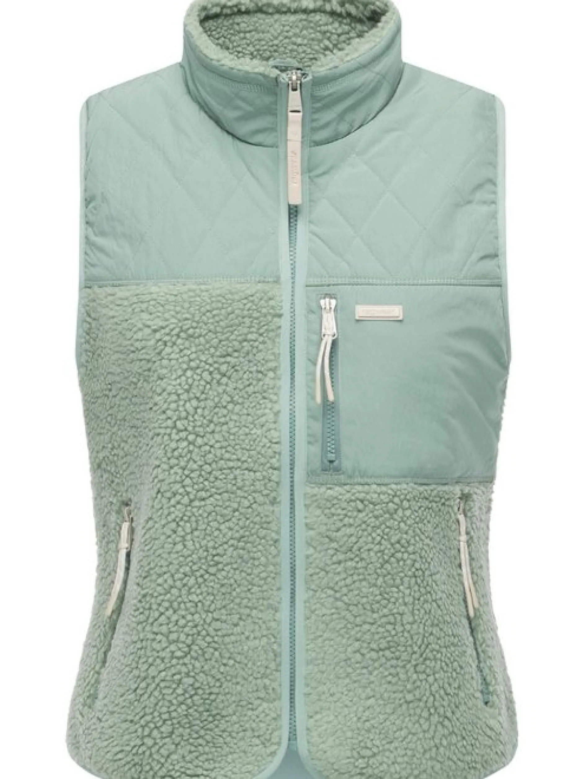 Ragwear Damen Plüschweste - Junkin Bonded in grün