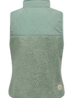 Ragwear Damen Plüschweste - Junkin Bonded in grün