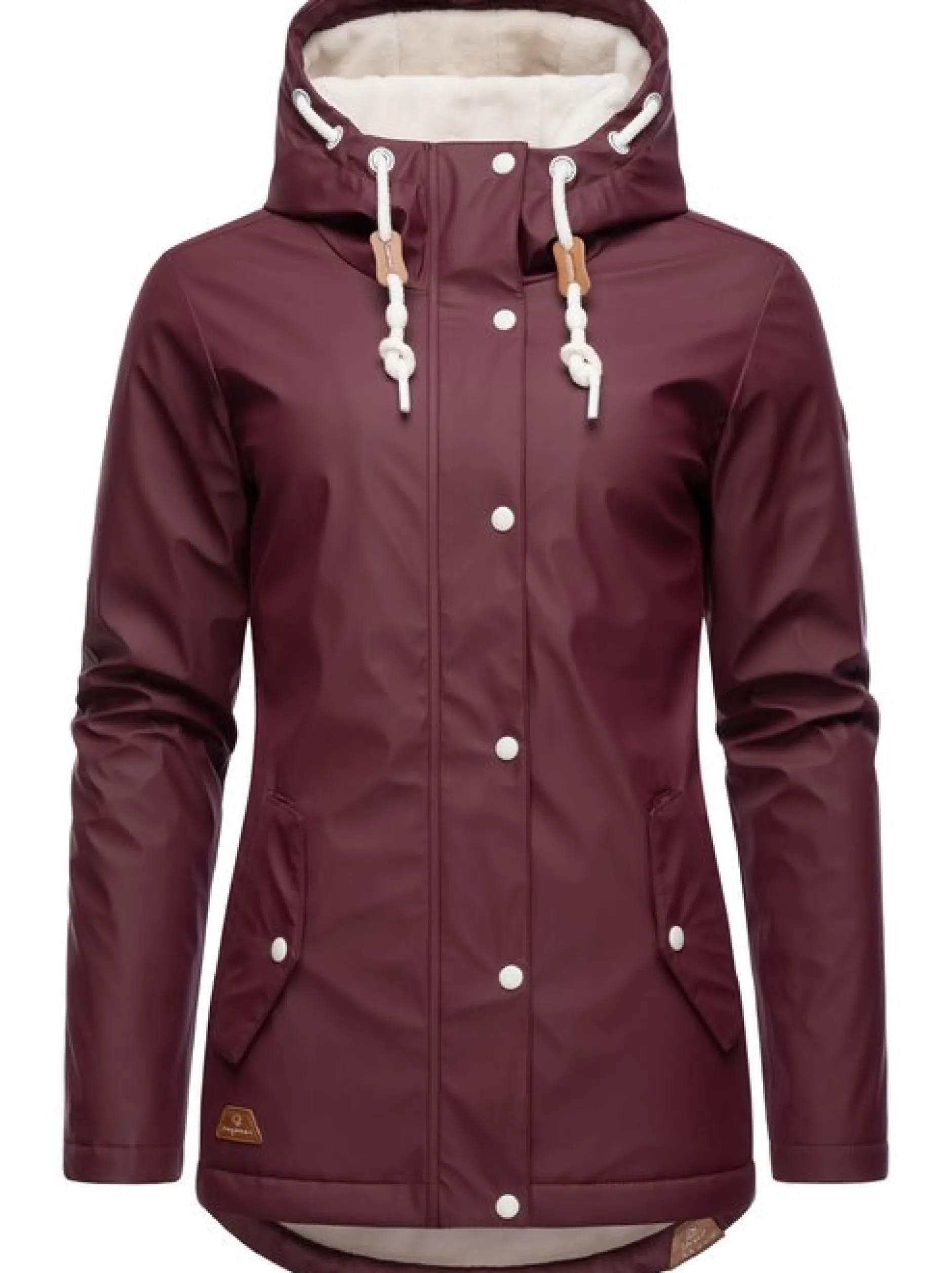 Ragwear Damen Regenjacke - Marge in bordeaux