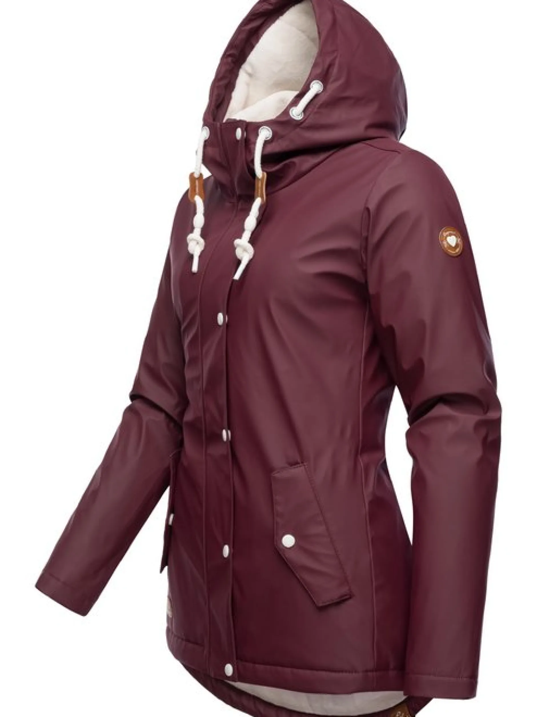 Ragwear Damen Regenjacke - Marge in bordeaux