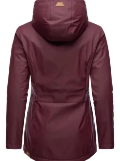 Ragwear Damen Regenjacke - Marge in bordeaux