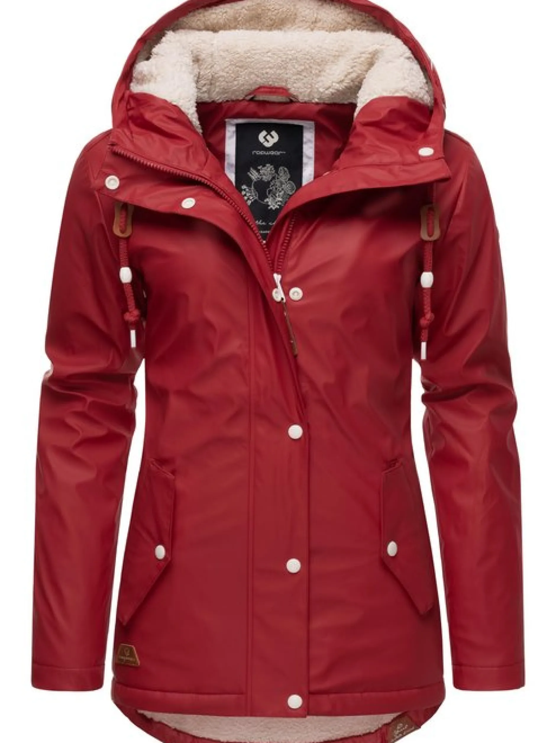 Ragwear Damen Regenjacke - Marge in rot