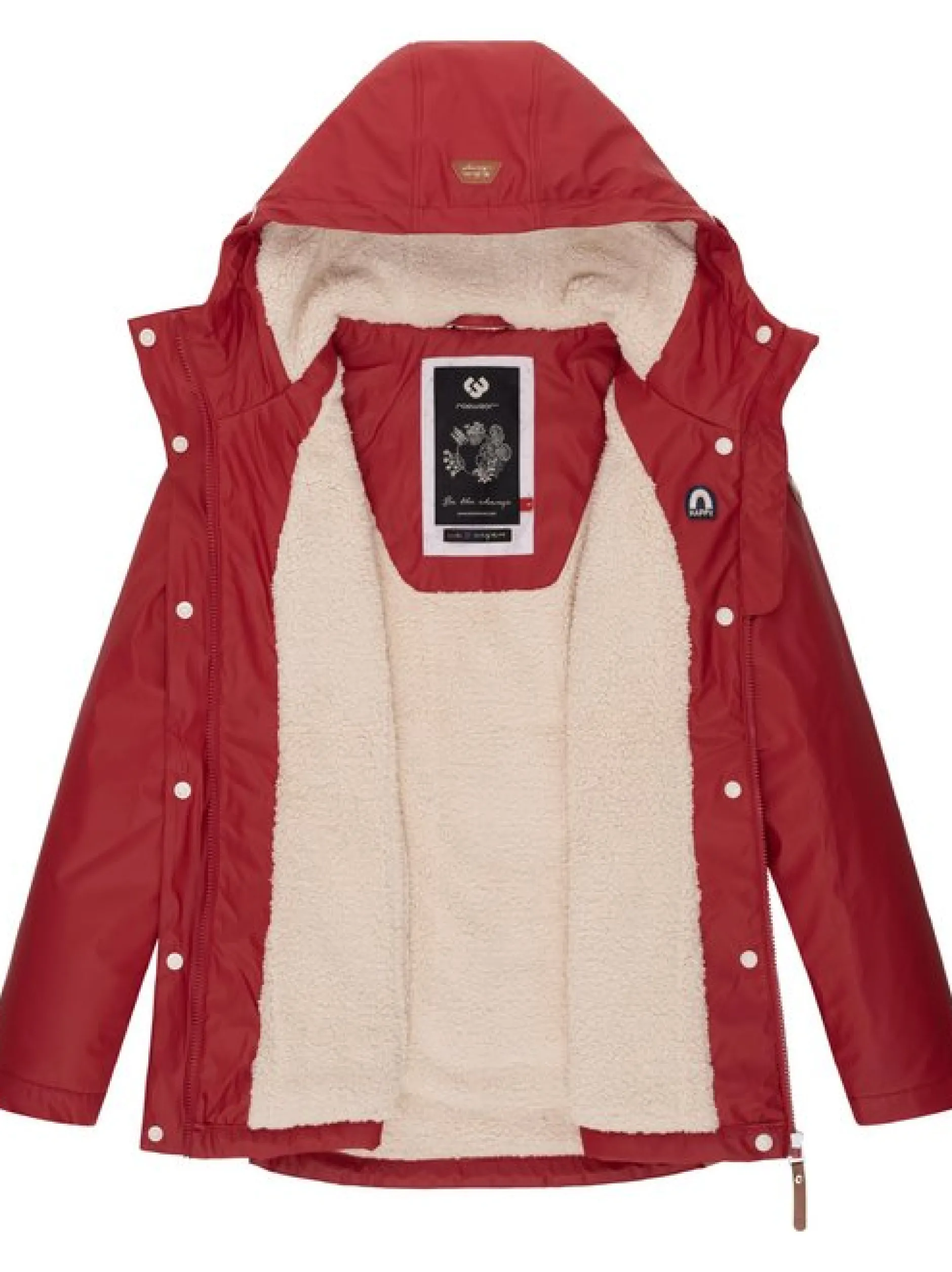 Ragwear Damen Regenjacke - Marge in rot
