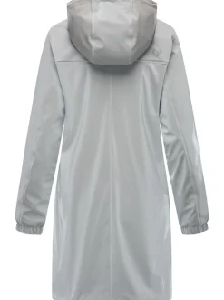 Ragwear Damen Regenmantel - Husty Rainy in hellgrau