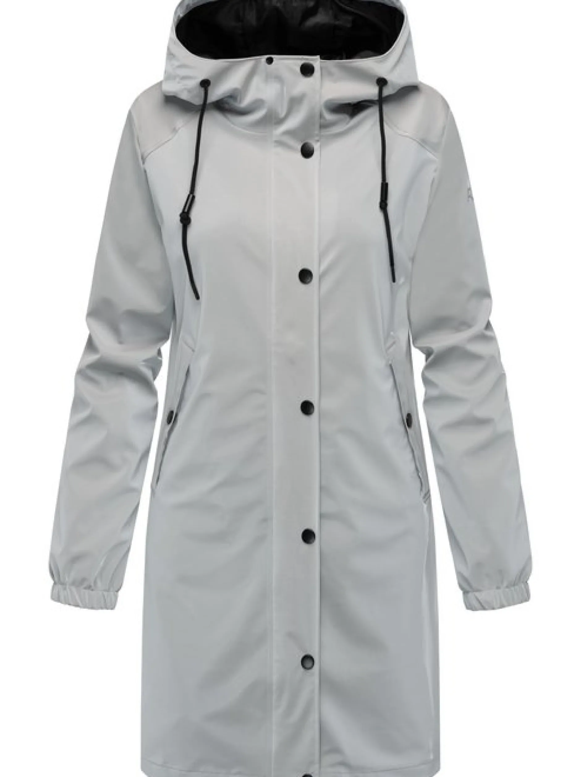 Ragwear Damen Regenmantel - Husty Rainy in hellgrau