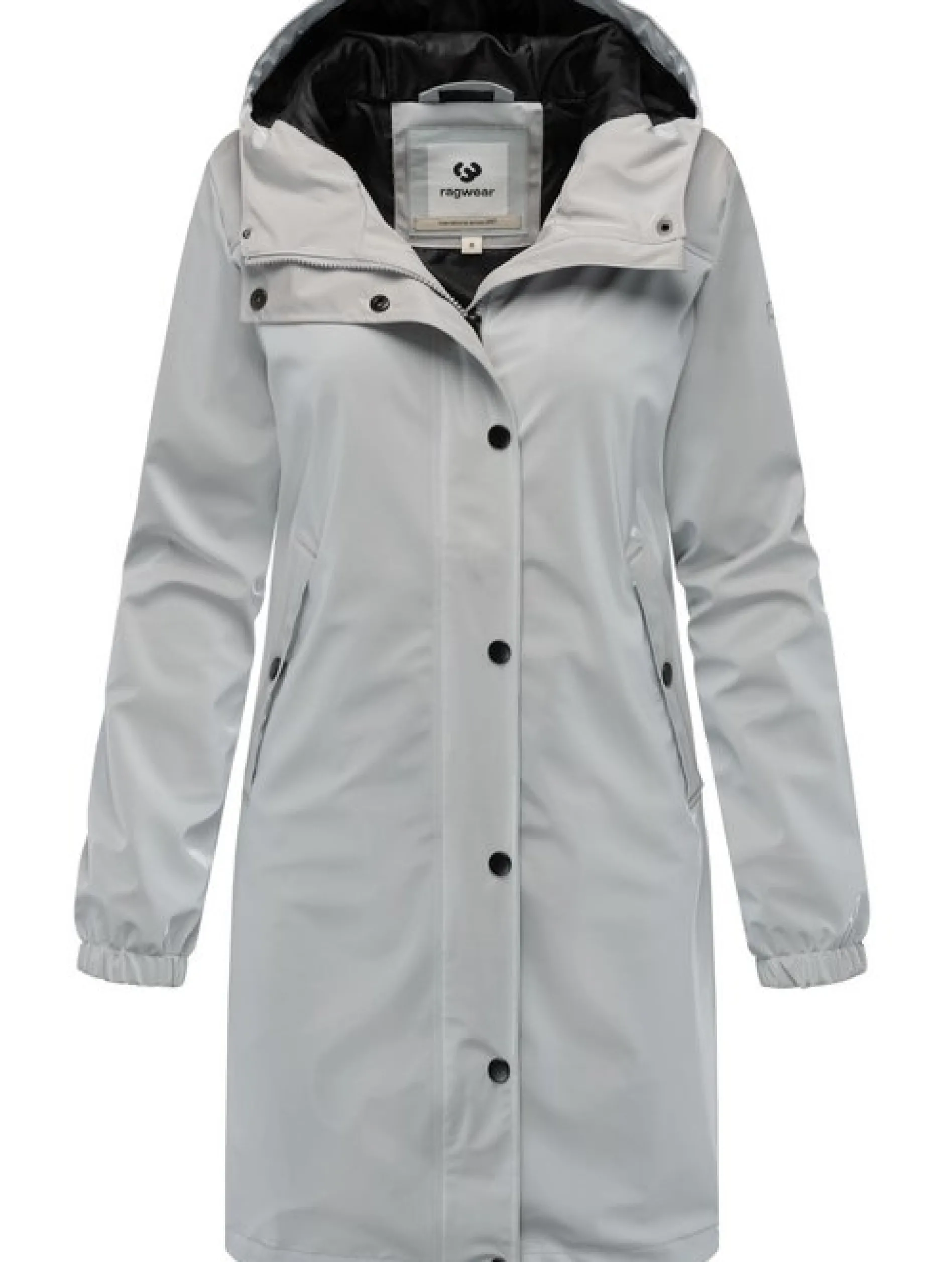 Ragwear Damen Regenmantel - Husty Rainy in hellgrau