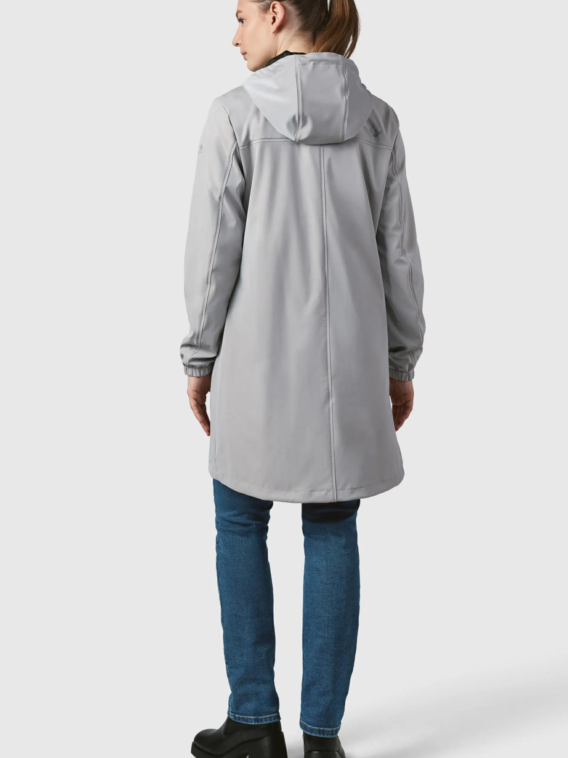 Ragwear Damen Regenmantel - Husty Rainy in hellgrau