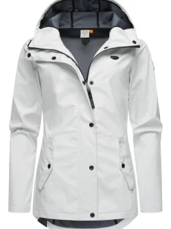 Ragwear Damen Softshelljacke - Margge Shell in weiß