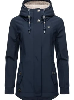 Ragwear Damen Softshelljacke - Monadde Softshell in marine