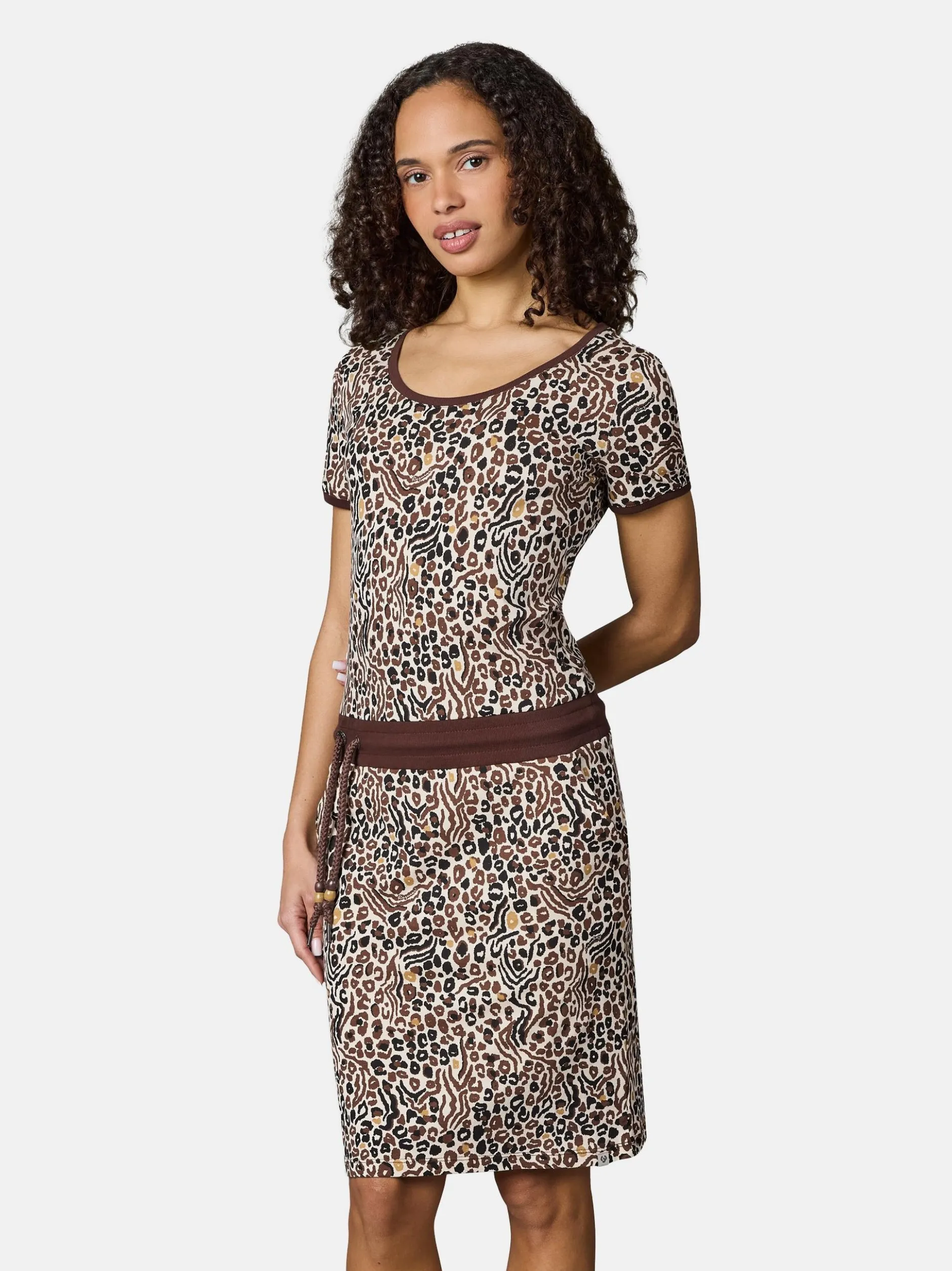 Ragwear Damen Sommerkleid - Baomi Zoo YOUMODO in braun