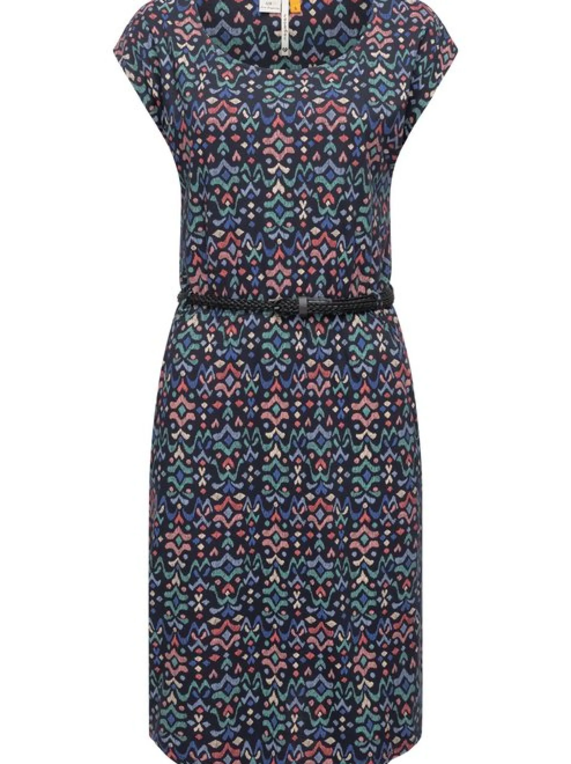 Ragwear Damen Sommerkleid - Lilithe Ikat in marine