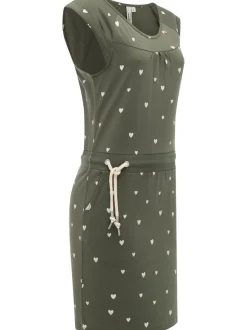 Ragwear Damen Sommerkleid - Penelope Hearts YOUMODO in oliv