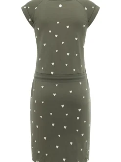Ragwear Damen Sommerkleid - Penelope Hearts YOUMODO in oliv