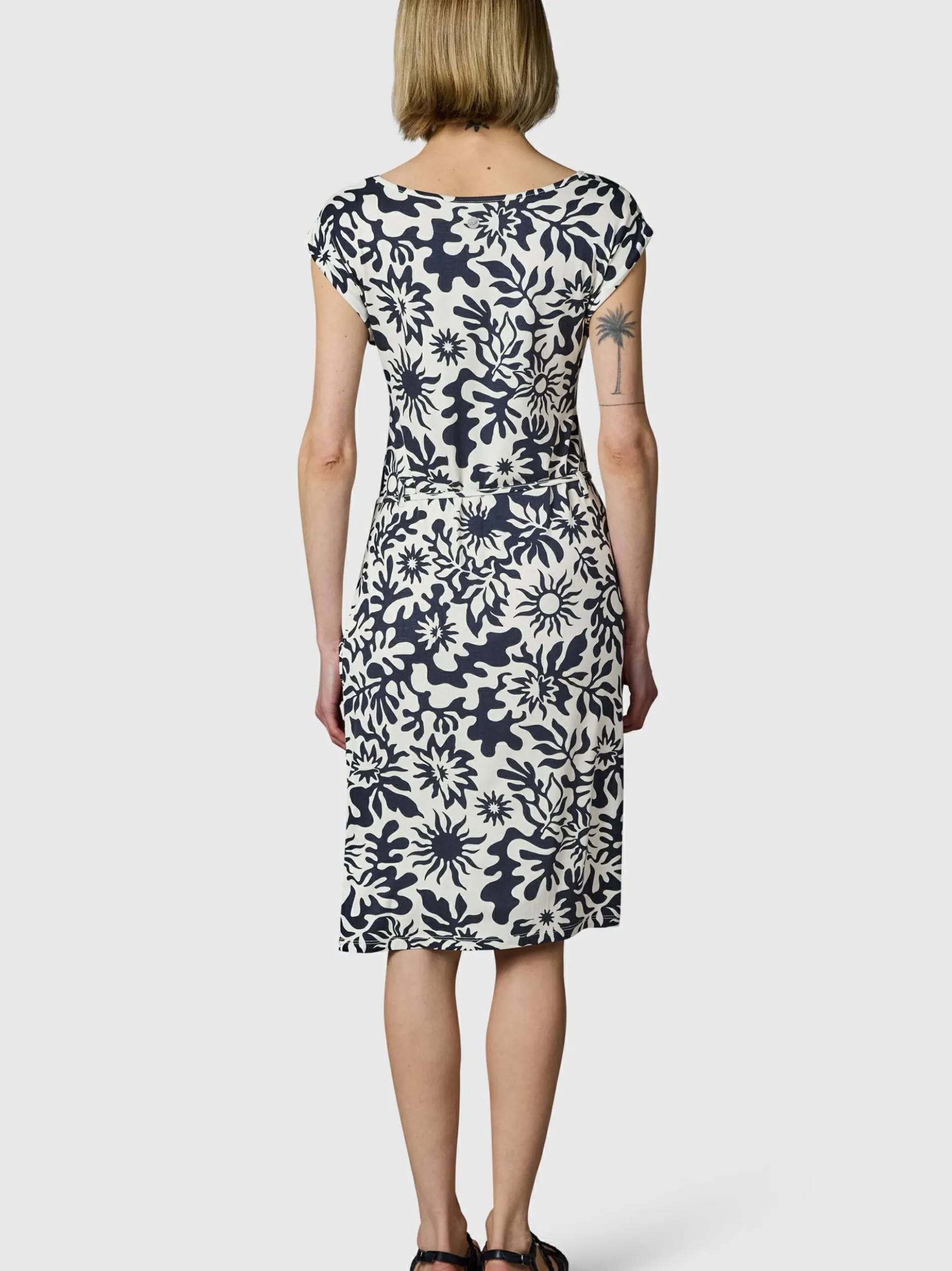 Ragwear Damen Sommerkleid - Taggien Print in blau