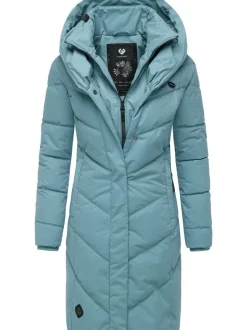 Ragwear Damen Steppmantel - Natalka in blau
