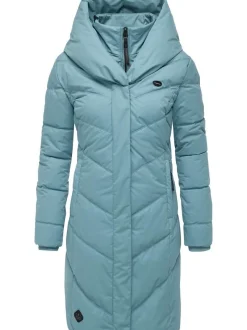 Ragwear Damen Steppmantel - Natalka in blau