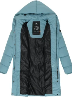 Ragwear Damen Steppmantel - Natalka in blau