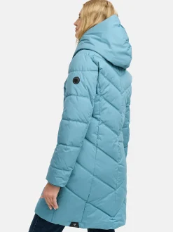 Ragwear Damen Steppmantel - Natalka in blau