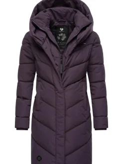 Ragwear Damen Steppmantel - Natalka in lila