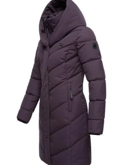 Ragwear Damen Steppmantel - Natalka in lila
