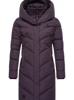 Ragwear Damen Steppmantel - Natalka in lila