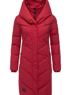 Ragwear Damen Steppmantel - Natalka in rot