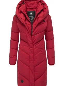 Ragwear Damen Steppmantel - Natalka in rot