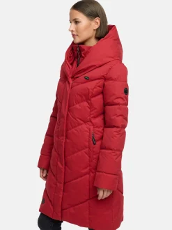 Ragwear Damen Steppmantel - Natalka in rot