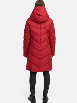Ragwear Damen Steppmantel - Natalka in rot